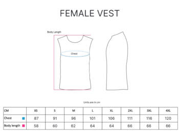 CDF black race vest - Ladies Fit - Image 6