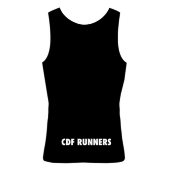 CDF black race vest - Ladies Fit - Image 2