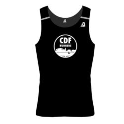 CDF black race vest - Ladies Fit