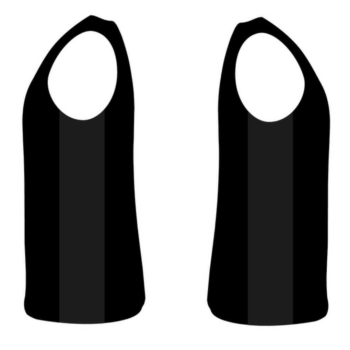 CDF black race vest - Ladies Fit - Image 3